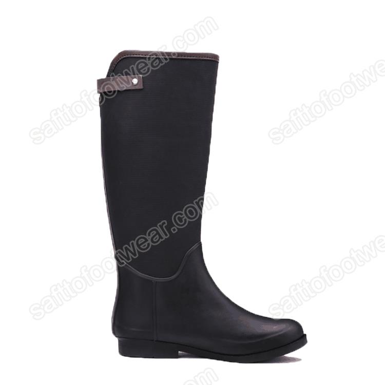 Womens Rubber Rain Boots with Buckle.jpg