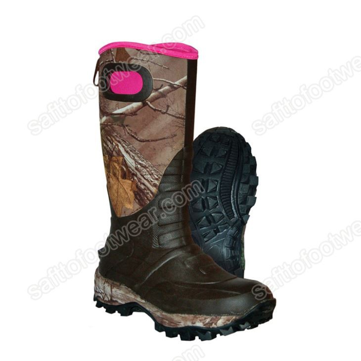 Уличные резиновые водонепроницаемые ботинки с прочной подошвой